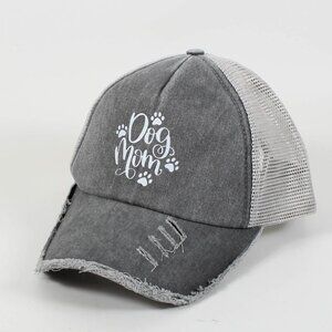 Women's Baseball Cap - Dog Mom - Distressed - New